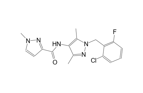 N-[1-(2-chloro-6-fluorobenzyl)-3,5-dimethyl-1H-pyrazol-4-yl]-1-methyl-1H-pyrazole-3-carboxamide