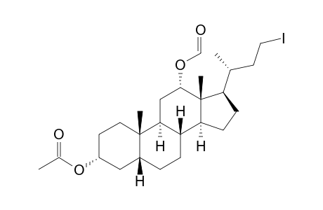 3.alpha.-Acetoxy-12.alpha.-formyloxy-23-iodo-24-nor-5.beta.-cholane