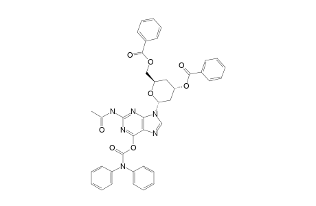 9-(3,6-DI-O-BENZOYL-2,4-DIDEOXY-ALPHA-D-ERYTHRO-HEXO-PYRANOSYL)-N-ACETYL-O-(DIPHENYLCARBAMOYL)-GUANINE