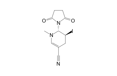 TRANS-3-IODO-1-METHYL-2-SUCCINIMIDO-1,2,3,4-TETRAHYDROPYRIDINE-5-CARBONITRILE