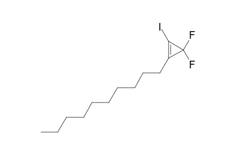 3,3-DIFLUORO-1-IODO-2-DECANYL-CYCLOPROPENE