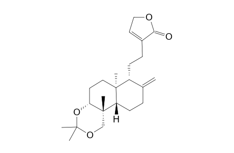 3,19-ISOPROPLYIDENE-14-DEOXY-ENT-LABDA-8(17),13-DIEN-16,15-OLIDE