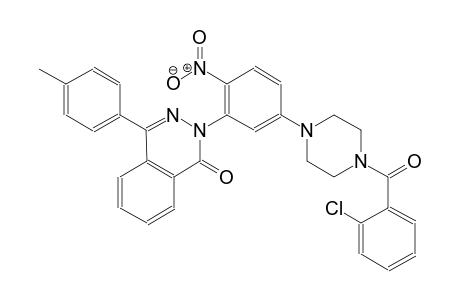 2-{5-[4-(2-chlorobenzoyl)-1-piperazinyl]-2-nitrophenyl}-4-(4-methylphenyl)-1(2H)-phthalazinone