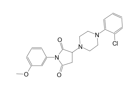 3-[4-(2-chlorophenyl)-1-piperazinyl]-1-(3-methoxyphenyl)-2,5-pyrrolidinedione