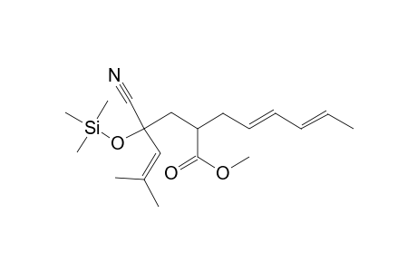 (4E,6E)-2-[2-CYANO-4-METHYL-2-(TRIMETHYLSILYLOXY)-3-PENTENYL]-4,6-OCTADIENOIC-ACID-METHYLESTER,ISOMER-#1