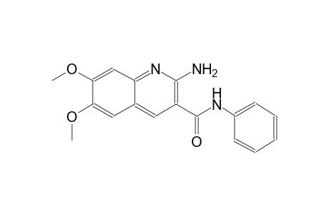 Quinoline-3-carboxamide, 2-amino-6,7-dimethoxy-N-phenyl-