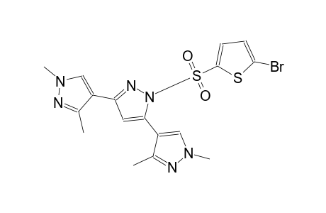 1'-((5-bromothiophen-2-yl)sulfonyl)-1,1'',3,3''-tetramethyl-1H,1'H,1''H-4,3':5',4''-terpyrazole