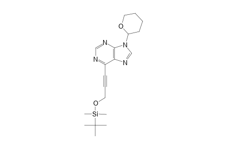 6-[3-[[(1,1-DIMETHYLETHYL)-DIMETHYLSILYL]-OXY]-1-PROPYN-1-YL]-9-(TETRAHYDRO-2H-PYRAN-2-YL)-9H-PURINE