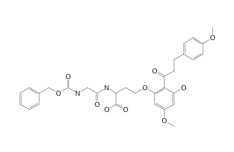 N-[(BENZYLOXYCARBONYL)-GLYCYL]-O-[(6'-HYDROXY-4,4'-DIMETHOXY-DIHYDRO-CHALCONE)-2'-YL]-HOMOSERINE