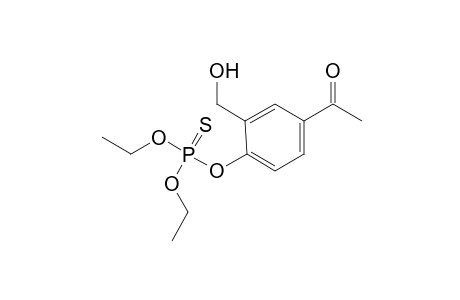 4'-HYDROXY-3'-(HYDROXYMETHYL)ACETOPHENONE, 4'-(O-ESTER WITH O,O-DIETHYL PHOSPHOROTHIOATE)