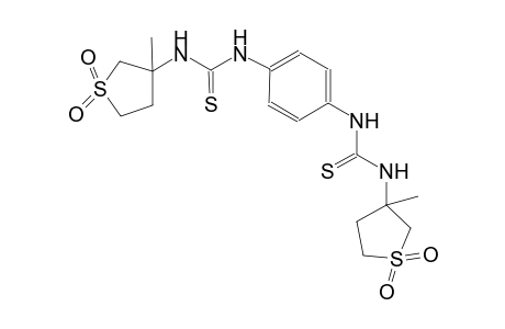 N-(3-methyl-1,1-dioxidotetrahydro-3-thienyl)-N'-[4-({[(3-methyl-1,1-dioxidotetrahydro-3-thienyl)amino]carbothioyl}amino)phenyl]thiourea