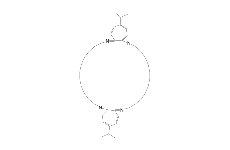 3,21-DIISOPROPYL-6,7,8,9,10,11,12,13,14,15,16,17,24,25,26,27,28,29,30,31,32,33,34,35-TETRACOSAHYDRODICYCLOHEPTA-[B,Q]-[1,4,16,19]-TRIACONTINE