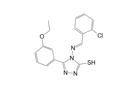 4-{[(E)-(2-chlorophenyl)methylidene]amino}-5-(3-ethoxyphenyl)-4H-1,2,4-triazole-3-thiol