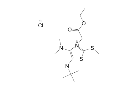 5-(TERT.-BUTYLAMINO)-4-(DIMETHYLAMINO)-3-[(ETHOXYCARBONYL)-METHYL]-2-(METHYLTHIO)-THIAZOLIUM-CHLORIDE