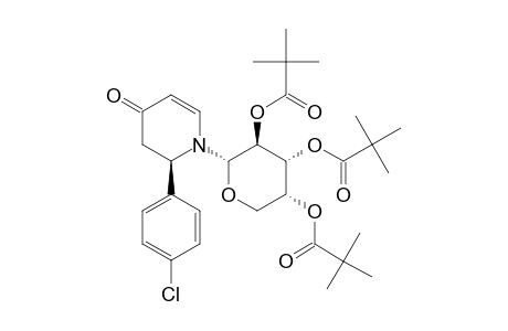 (2R)-N-(2',3',4'-TRI-O-PIVALOYL-ALPHA-D-ARABINOPYRANOSYL)-2-(PARA-CHLOROPHENYL)-5,6-DEHYDROPIPERIDIN-4-ONE