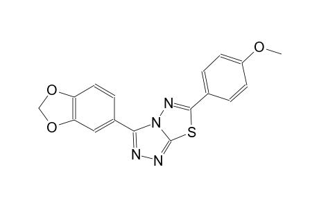 [1,2,4]triazolo[3,4-b][1,3,4]thiadiazole, 3-(1,3-benzodioxol-5-yl)-6-(4-methoxyphenyl)-