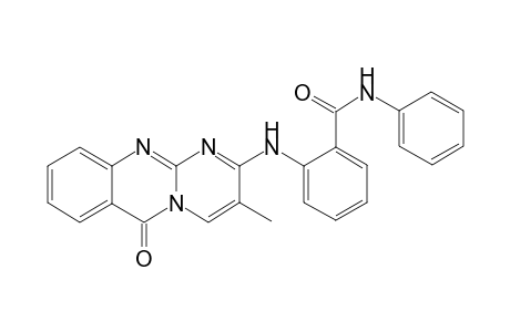 Benzamide, 2-[(3-methyl-6-oxo-6H-pyrimido[2,1-b]quinazolin-2-yl)amino]-N-phenyl-