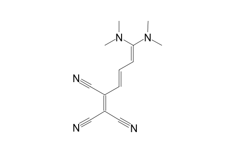 1,1-BIS-(DIMETHYLAMINO)-5,6,6-TRICYANOHEXATRIENE