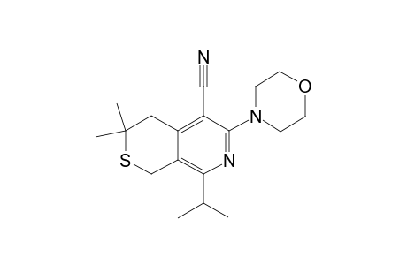 1H-Thiopyrano[3,4-c]pyridine-5-carbonitrile, 3,4-dihydro-8-isopropyl-6-morpholino-3,3-dimethyl-