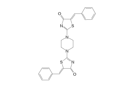 #5A;(5Z,5'Z)-2,2'-(PIPERAZINE-1,4-DIYL)-BIS-[5-BENZYLIDENE-1,3-THIAZOL-4(5H)-ONE;1,4-BIS-[(5Z)-5-BENZYLIDENE-4-OXO-4,5-DIHYDRO-1,3-THIAZOL-2-YL]-PIPERAZINE