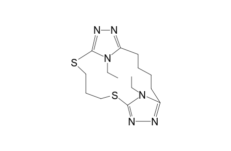 1(4),6(4)-DIETHYL-7,11-DITHIA-1,6(3,5)-DI-(1,2,4-TRIAZOLA)-CYCLOUNDECAPHANE