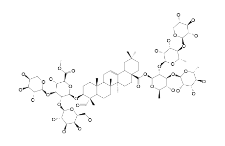 LUPEROSIDE-I;3-O-BETA-[GALACTOPYRANOSYL-(1->2)-[ARABINOPYRANOSYL-(1->3)]-(6-O-METHYL)-GLUCURONOPYRANOSYL]-28-O-[XYLOPYRANOSYL-(1->4)-RHAMNOPYRANO