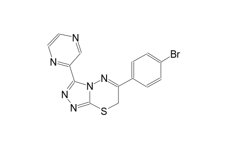 6-(4-bromophenyl)-3-(2-pyrazinyl)-7H-[1,2,4]triazolo[3,4-b][1,3,4]thiadiazine