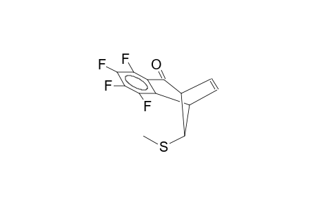 8-SYN-METHYLTHIO-2-KETO-3,4-TETRAFLUOROBENZOBICYCLO[3.2.1]OCTA-3,6-DIENE