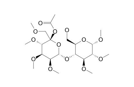 METHYL-(5'R)-5-O-ACETYL-2,3,4,6-TETRA-O-METHYL-ALPHA-L-RIBO-HEXOS-5-ULOPYRANOSYL-(1->4)-2,3-DI-O-METHYL-ALPHA-D-GLUCOPYRANOSIDE