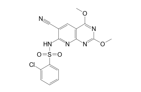 Benzenesulfonamide, 2-chloro-N-(6-cyano-2,4-dimethoxypyrido[2,3-d]pyrimidin-7-yl)-