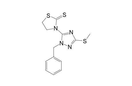 3-(1-BENZYL-3-METHYLTHIO-1H-1,2,4-TRIAZOL-5-YL)-THIAZOLIDINE-2-THIONE