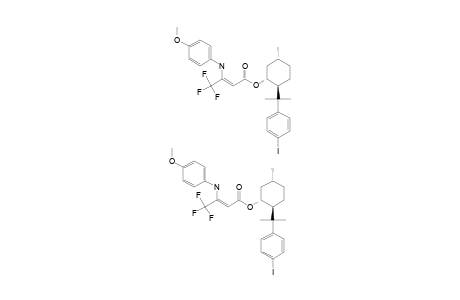 (+)-(2S,5S,1R)-2-[1-(4-IODOPHENYL)-1-METHYLETHYL]-5-METHYLCYCLOHEXYL-(Z)-4,4,4-TRIFLUORO-3-(4-METHOXYANILINO)-2-BUTENOATE