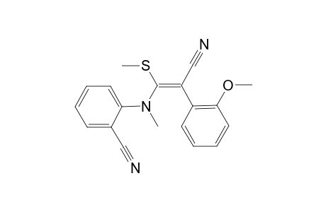 2-N-(Z)-2-Cyano-1-(methylthio)-2-(2-methoxyphenyl)vinyl-N-(methylamino)benzonitrile