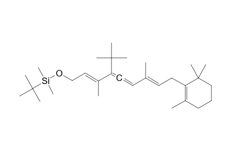 (2E,7E)-4-TERT.-BUTYL-3,7-DIMETHYL-9-(2,6,6-TRIMETHYLCYCLOHEX-1-EN-1-YL)-NONA-2,4,5,7-TETRAEN-1-YL-TERT.-BUTYLDIMETHYLSILYLETHER