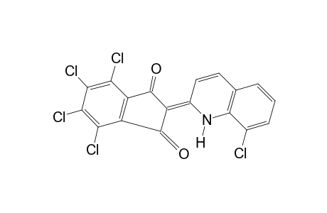 2-(8-CHLORO-2(1H)-QUINOLYLIDENE)-4,5,6,7-TETRACHLORO-1,3-INDANDIONE