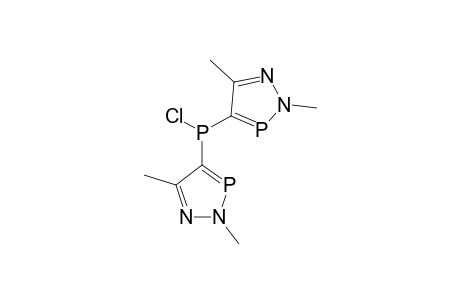 BIS-(2,5-DIMETHYL-2H-1,2,3-SIGMA(2)-DIAZAPHOSPHOL-4-YL)-CHLOROPHOSPHANE