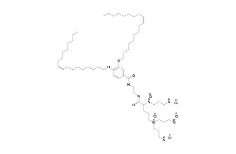 N1-[2-((1S)-1-[(3-AMINOPROPY)-AMINO]-4-[DI-(3-AMINOPROPYL)-AMINO]-BUTYLCARBOXAMIDO)-ETHYL]-3,4-DI-(OLEYLOXY)-BENZAMIDE