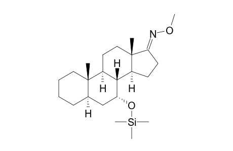 7.ALPHA.-[(TRIMETHYLSILYL)OXY]-5.ALPHA.-ANDROSTAN-17-ONE-17-(O-METHYLOXIME)