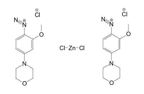 2-Methoxy-4-morpholinobenzenediazonium chloride zinc chloride double salt