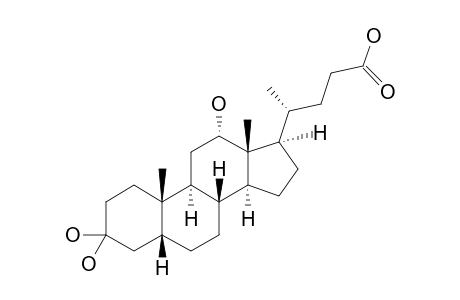 3,3,12-TRIHYDROXY-7-DEOXY-CHOLANIC-ACID