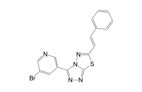 [1,2,4]triazolo[3,4-b][1,3,4]thiadiazole, 3-(5-bromo-3-pyridinyl)-6-[(E)-2-phenylethenyl]-