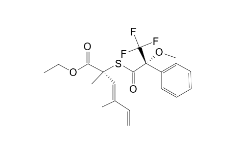 (2R)-2,4-DIMETHYL-2-[THIO-3,3,3-TRIFLUORO-2-(S)-METHOXY-2-PHENYLPROPIONYL]-HEXA-3,5-DIENOIC-ACID-ETHYLESTER;DIASTEREOMER-1