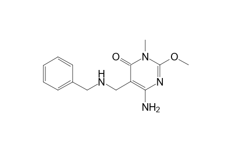 6-Amino-5-[(benzylamino)methyl]-2-methoxy-3-methylpyrimidin-4(3H)-one