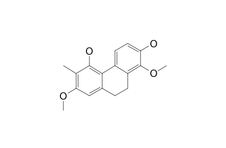 STEMANTHRENE-B;2,5-DIHYDROXY-1,7-DIMETHOXY-6-METHYL-9,10-DIHYDROPHENANTHRENE