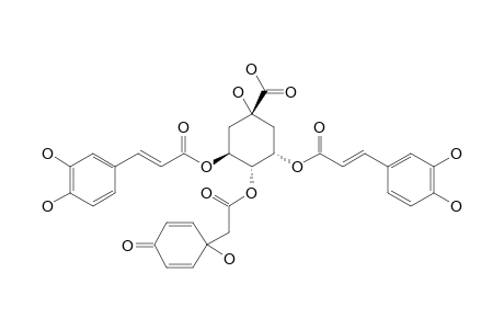 3,5-DI-O-CAFFEOLY-4-O-[(1-HYDROXY-4-OXOCYCLOHEXA-2,5-DIENYL)-ACETYL]-QUINIC_ACID