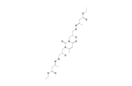 1,3-BIS-[2-HYDROXY-3-(1-METHYL-2-ETHOXYCARBOYLETHYLIDENEHYDRAZINO)-PROPYL]-6-METHYLURACIL