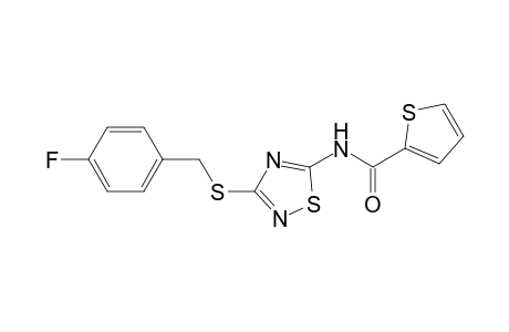 N-[3-[(4-fluorobenzyl)thio]-1,2,4-thiadiazol-5-yl]thiophene-2-carboxamide