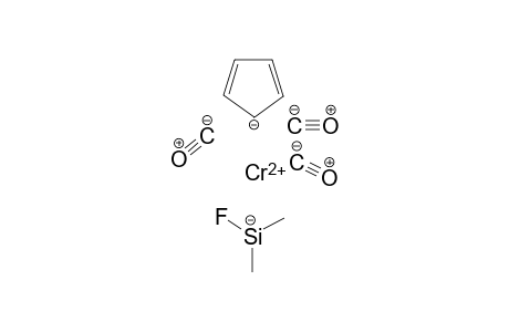 Tricarbonyl(pi-cyclopentadienyl)(fluorodimethylsilyl)chromium(II)