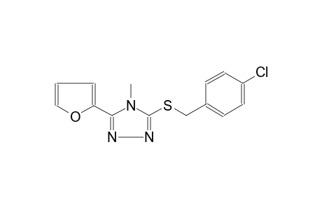 3-(4-Chloro-benzylsulfanyl)-5-furan-2-yl-4-methyl-4H-[1,2,4]triazole