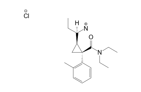 (1S,2R)-1-(2-METHYLPHENYL)-2-[(S)-1-AMINOPROPYL]-N,N-DIETHYLCYCLOPROPANECARBOXAMIDE-HYDROCHLORIDE